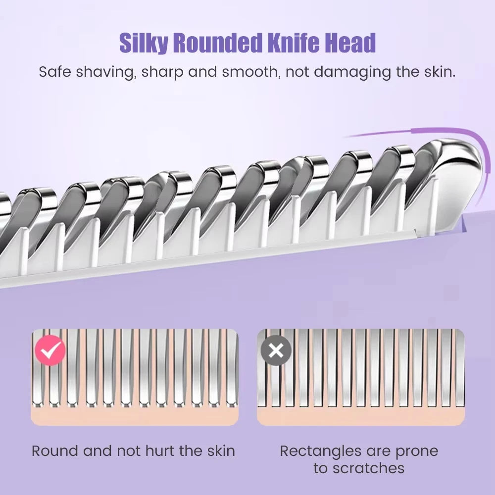 Depilador Elétrico Recarregável com Navalha Dupla Chefine